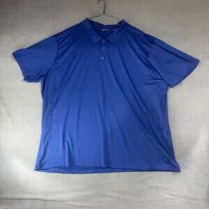 Cutter And Buck Mens 5XB True Blue Short Sleeve Golf Polo Performance‎ Shirt